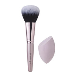 e.l.f. Complexion Brush & Sponge Duo  2-Step Face Sponge & Makeup Brush Kit For Creating A Flawless Complexion  Vegan & Cruelty-Free