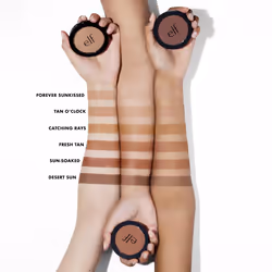 e.l.f. Primer-Infused Bronzer  Long-Lasting  Lightweight & Buildable Powder Bronzer  Delivers A Matte Finish  Vegan & Cruelty-Free  Sun-Soaked
