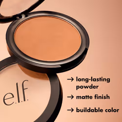 e.l.f. Primer-Infused Bronzer  Long-Lasting  Lightweight & Buildable Powder Bronzer  Delivers A Matte Finish  Vegan & Cruelty-Free  Desert Sun