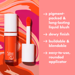 e.l.f. Camo Liquid Blush  Long-lasting Liquid Blush For High-pigment Color  Creates A Soft  Dewy Finish  Vegan & Cruelty-free  Bold-Faced Lilac
