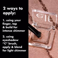 e.l.f. Fine As Fleck Glitter Eyeshadow  Long-Lasting Sheer Eye Makeup With A Shimmer Finish  Soft  Smooth Formula  Vegan & Cruelty-Free  White Hot