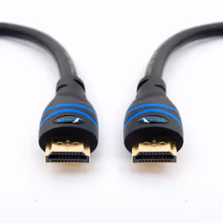 BlueRigger HDMI-HDMI CL3 35ft, 10.6 m, HDMI Type A (Standard), HDMI Type A (Standard), 3D, Black, Blue
