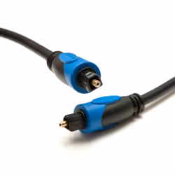 BlueRigger TOSLINK 25ft CL3, TOSLINK, Male, TOSLINK, Male, 7.6 m, Black, Blue