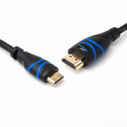 BlueRigger Micro HDMI-HDMI 10ft HDMI cable 3 m HDMI Type D (Micro) HDMI Type A (Standard) Black, Blue