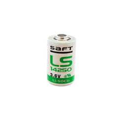 Saft LS14250 Lithium 3.6V Non-Rechargeable Battery - Non-Rechargeable Batteries (Lithium, Cylindrical, 3.6V, 1pc(s), 1/2AA, 1200mAh)