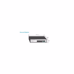 4-ports 10/100Mbps PoE Switch with 2X100Mbps Uplink, Designed for Wifi AP and IP Security camera.VoIP etc