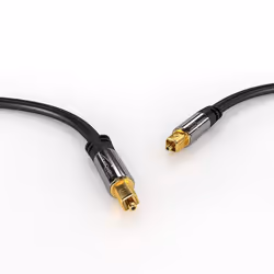 KabelDirekt 609613459122 audio cable 1 m TOSLINK Black
