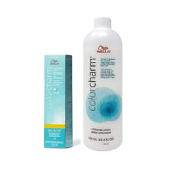 ) Wella Color Charm 6G Dark Golden Blonde Demi â Permanent Haircolor - 6G + Activating Lotion (15.4oz