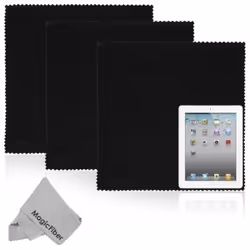 MagicFiber KC0003, Equipment cleansing dry cloths, Screens/Plastics, Microfibre, Black, Grey, 4x Premium Microfiber Cloths