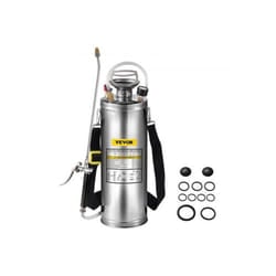 Vevor PWQBXG10L00000001V0 3 gal Stainless Steel Sprayer Set with 20 in. Wand & Handle Reinforced Hose