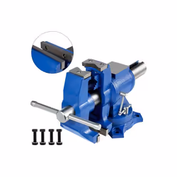 Vevor DGNTQQMZT94660001V0 6 in. Heavy Duty Double Swivel Rotating Bench Vise