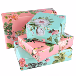 PLULON 6 Sheets Floral Birthday Gift Wrapping Paper Wrapping Paper for Wedding Birthdays Valentines Christmas