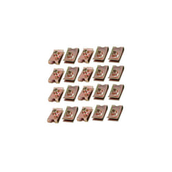 20pcs Speed Fastener Extruded U Nut Clip Zinc Plated Brass Tone for M6 Screw Bolt