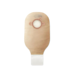 Hollister 18193 New Image 2-Piece 12  Drainable Ostomy Pouch  Red Color Code Match  10 Pack  Transparent Pouch - 2-1/4  Flange Size