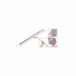 20mm x 350mm Shank Electric Hammer Masonry Drill Bit