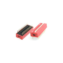 10 Pcs Red Double Row 20 Pin 10P Positions DIP Switch 2.54mm Pitch