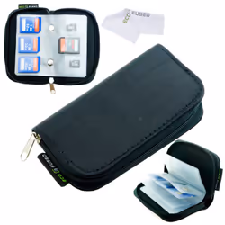 ECO-FUSED Memory Card Carrying Case, Black