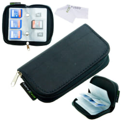 ECO-FUSED Memory Card Carrying Case memory card case Black