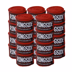 Ringside Mexican Style Boxing Hand Wraps (10 Pairs Pack)  Red