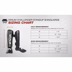 Venum Challenger Standup Shinguards  Black  Medium