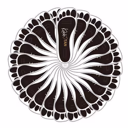 120 Pairs(240feets) Spray Tan Feet Pads in Black For Sunless Spray Tanning