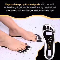 120 Pairs(240feets) Spray Tan Feet Pads in Black For Sunless Spray Tanning