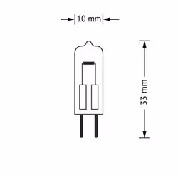 OSRAM halogen pin-base lamp G4 dimmable Halostar Superstar 10-pack