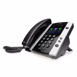 POLY 501, IP Phone, Black, Wired handset, In-band, 12 lines, Digital