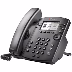 POLY 311, IP Phone, Black, Wired handset, In-band, 1000 Mbit/s, 6 lines