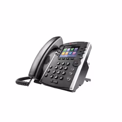 POLY 401 Skype for Business, IP Phone, Black, Wired handset, In-band, 100 Mbit/s, 12 lines