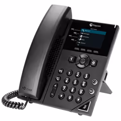 POLY 250 Obi Edition, IP Phone, Black, Wired handset, In-band, 4 lines, Digital