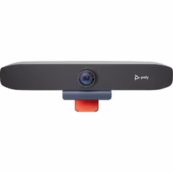 POLY Studio P15, Personal video conferencing system, 4K Ultra HD, 90°, 4x, Black, Grey