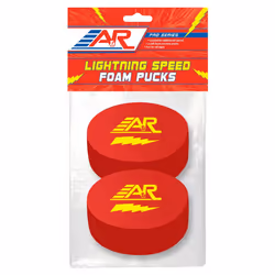 A&R Sports Pro Series Lighting Speed Foam Pucks (Pack Of 2) Red