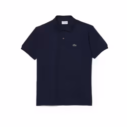 Lacoste Mens Short Sleeve L.12.12 Pique Polo Shirt Navy Blue XS