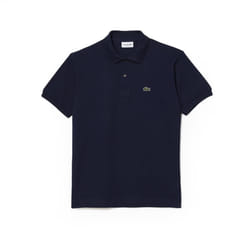 Lacoste Mens Short Sleeve L.12.12 Pique Polo Shirt  Navy Blue  XS