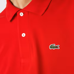 Lacoste Mens Short Sleeve L.12.12 Pique Polo Shirt  Red  XS