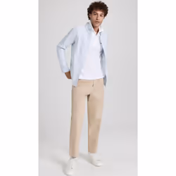 Lacoste mens Classic Long Sleeve Pique Polo Shirt  White  X-Small US