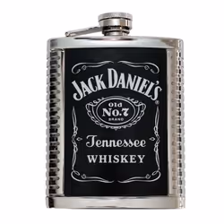 Jack Daniels Ribbed Flask