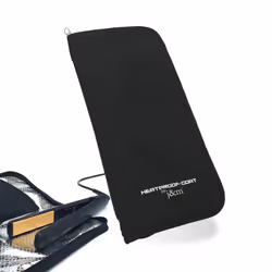 Flat Iron Hair Straightener Case with Heat Resistant Thermal Pouch by j&m - Travel Pouch & Zip-Up All-In-One Mat with Pockets ...