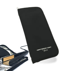 Flat Iron Hair Straightener Case with Heat Resistant Thermal Pouch by j&m - Travel Pouch & Zip-Up All-In-One Mat with Pockets for Combs, Clips &...