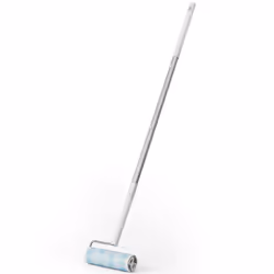 UNIKON 802 Lint Roller Sticky Roller Pet Hair Roller Long Handle Sticky Mop With 4-Foot Extendable Handle 30 Sheets Roller