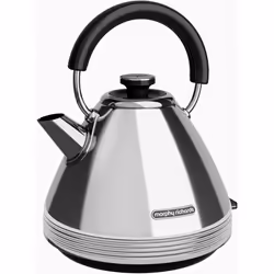 Morphy Richards 100330 Electric Kettle with a Capacity of 1.5 l and a Power of 2200 W Venture Retro Pyramid-chrome-100330, St ...