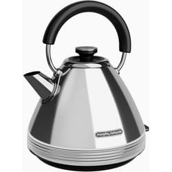 Morphy Richards 100330 Electric Kettle with a Capacity of 1.5 l and a Power of 2200 W Venture Retro Pyramid-chrome-100330, Stainless Steel