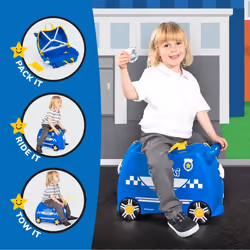Trunki Ride-On Kids Suitcase | Tow-Along Toddler Luggage | Carry-On Cu