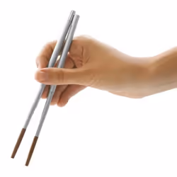Kikkerland Collapsible Travel Chopsticks Silver
