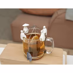 Kikkerland CU127 Tea bag holder White