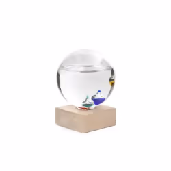 Kikkerland GALILEO THERMOMETER, Indoor, F, °C, Transparent, Wood, Glass, Wood, Table