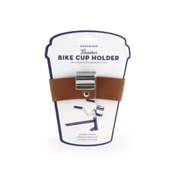 Kikkerland Genuine Leather Bike Cup Holder Retro Steel Cycling Accessories