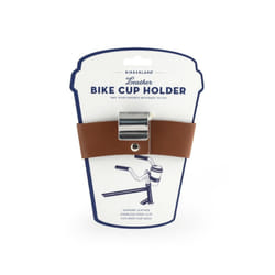 Kikkerland Genuine Leather Bike Cup Holder Retro Steel Cycling Accessories
