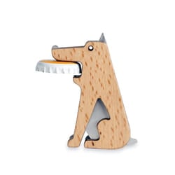 Kikkerland BO25 bottle opener Stainless steel, Wood